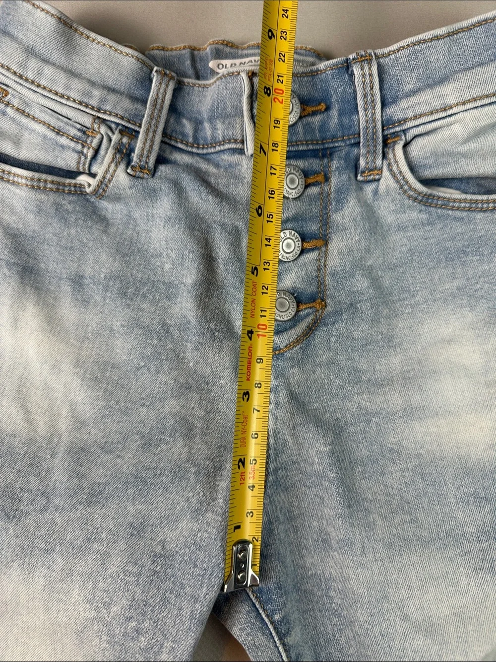 Old Navy Distressed High Rise Rockstar Skinny Jeans Girls Button Fly Size 10